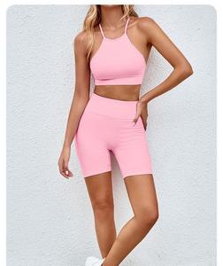 Vêtements de fitness et d'entraînement, ensemble de yoga pour femmes, longueur standard, tendance, dernière arrivée, léger. - Product Image 1