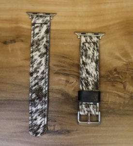 Cute Cowprint Boho Western-Style Leather Watch Band with Stainless Steel Buckle Mother's Day <b>Birthday</b> <b>Present</b> for <b>Wife</b> or Her - Product Image 1