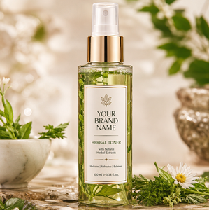 Tónico Herbal Ayurvédico con Rosa, Tónico Facial Hidratante para una Piel Radiante, Fresca y Equilibrada, OEM, Marca Privada, Venta al por Mayor, Suministro a Granel - Product Image 1