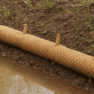 Factory Supply Coir Fiber <b>Logs</b> Natural Biodegradable for Erosion Control Riverbank Protection and Slope Stabilization - Product Image 6