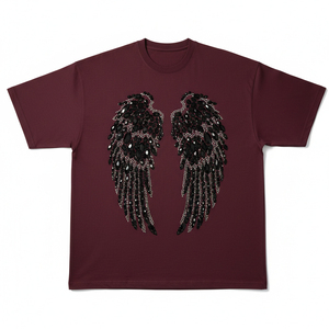 Camiseta de Verano con Pedrería para Mujer, Diseño Personalizado con Cuentas de Cristal, Venta al por Mayor, Camiseta Casual Brillante - Product Image 1