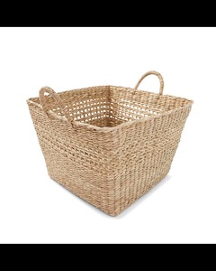 ตะกร้าสานจากหญ้าทะเลทรงสี่เหลี่ยม ฐานเอียง ตะกร้าเก็บของทำมือ ขายส่ง เป็นมิตรกับสิ่งแวดล้อม ผลิตในเวียดนาม - Product Image 1