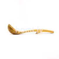 Cuchara de Sopa de Madera de Teca Natural OEM, Ecológica, Sostenible, de Grado Alimenticio, Sin Pintura ni Barniz, Halal, Personalizada