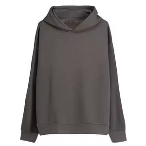 Sweat-shirts à capuche en coton oversize vierges, personnalisables avec logo, basiques, en mélange de coton, grandes tailles pour hommes, pull molletonné 2026 - Product Image 3