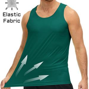 Camiseta Deportiva sin Mangas para Hombre, de Secado Rápido, Transpirable y Ligera, con Logotipo Personalizado, al por Mayor - Product Image 3
