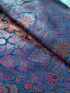 visscosse kimkhab fabric with jacquard print - Product Image 1