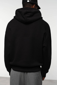 Sweat-shirt à capuche pour homme, anti-rides, en coton premium, streetwear, logo personnalisé, OEM ODM, vente en gros, vêtements décontractés - Product Image 4