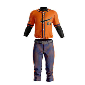 Wholesale Factory Custom Baseball Uniform Sublimated Baseball Jersey <b>Set</b> OEM Polyester Team Sportswear Manufacturer Bulk Order - Product Image 4