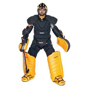 Ensemble d'équipement de gardien de but de hockey sur gazon noir et jaune, équipement de protection pour compétition, équipements de sécurité pour gardien de but - Product Image 1