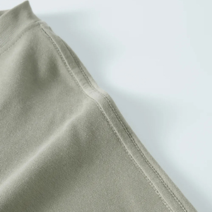 High Quality Plain Neckline Men Cotton Casual Acid Wash Long Sleeve Silk Screen Printed Shirt Custom Logo OEM ODM Bulk Supplier - Product Image 5