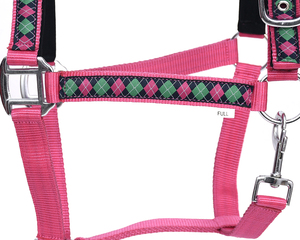 Harnais de cheval en nylon et PP rembourré coloré, réglable, doux, durable, équestre, avec motif, taille et couleur personnalisables - Product Image 2