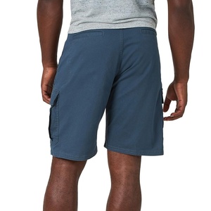 Pantalon cargo mi-long personnalisé bleu, 6 poches, short cargo pour travaux de construction - Product Image 5