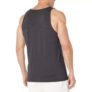 Débardeur décontracté pour homme en tricot respirant à séchage rapide 100% coton motif uni col rond pour la salle de sport, la musculation, l'été - Product Image 5