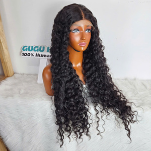 Wholesale 250% Human Hair Burmese Curly Ends Glueless <b>Wigs</b> HD <b>Lace</b> Raw Natural Human Hair <b>Wigs</b> - Product Image 1