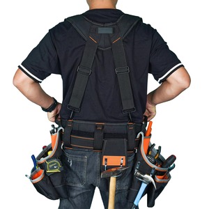 Black Orange <b>Tool</b> <b>Belt</b> With Pockets And Adjustable Straps For Workwear 2026 - Product Image 6