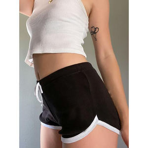 Shorts de Yoga para Mujer, Talla Grande, Cintura Alta, Transpirables, con Logotipo Personalizado, para Playa, Verano, Secado Rápido, con Lavado de Color - Product Image 2