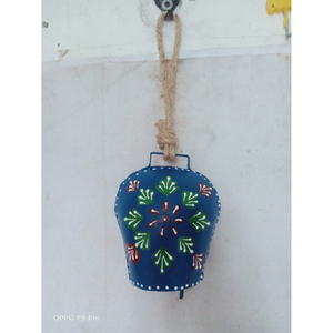 Antique Copper Christmas Hanging <b>Cow</b> <b>Bell</b> With Handcrafted Butterfly Flower Etching Rustic Windchime Metal <b>Bell</b> Ornament Sale - Product Image 5
