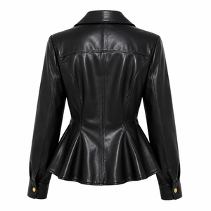 Vestes de moto en cuir véritable de haute qualité 100% authentique pour femmes, vestes de moto pour la course, en vente - Product Image 6