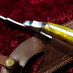 Cuchillos de hoja fija DIY de la mejor calidad con mango de madera, opciones de color personalizado y OEM - Hecho en Pakistán - Product Image 5