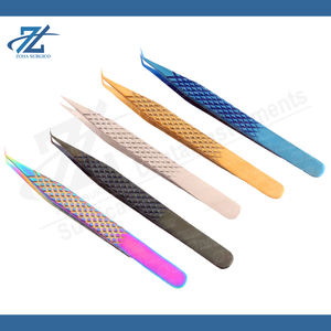 Pinzas Profesionales LashPlus para Extensión de Pestañas de Volumen, Punta de Fibra, Acero Inoxidable, Etiqueta Privada al por Mayor - Product Image 3