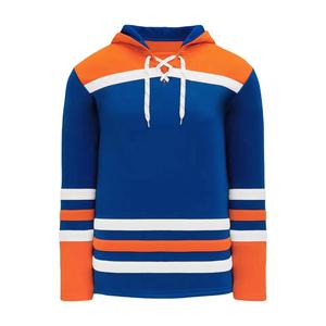 Wholesale Custom Heavyweight 100% Cotton Fleece Hockey Hoodie Embroidered Logo Cheap Lace Ice Hockey Sweater - Product Image 5