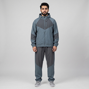 Conjunto Deportivo Casual de Invierno para Hombre, Chaqueta con Capucha, Pantalones, Cortavientos, Ropa Deportiva para Correr, Gimnasio, Entrenamiento, Ropa Deportiva Resistente - Product Image 4
