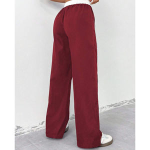 Pantalones Deportivos Holgados para Mujer, Cintura Alta, Cómodos, con Bolsillos, Impresión de Logotipo Personalizado, Servicio OEM - Product Image 3