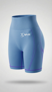 Shorts de sport athlétiques sans couture taille haute respirants à compression pour le yoga, le fitness et le streetwear, effet push-up fessier - Product Image 2