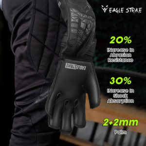 Gants de gardien de but Eagle Strike à prix de gros, avec sangle de poignet auto-agrippante, vert fluo, avec sangle de poignet réglable et grip en latex - Product Image 5