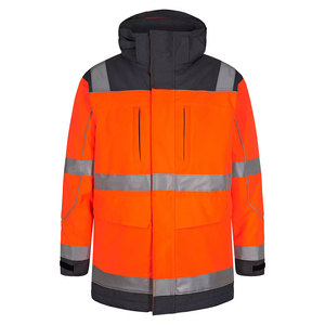 Men's Winter High Visibility Construction Working Jacket Coat Waterproof Hi Vis Safety Reflective Tape Jackets - Product Image 5