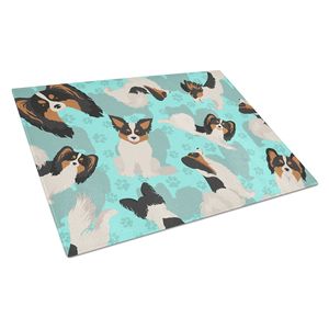 Tricolor Papillon grande taille décorative planche à découper en verre trempé cuisine planche de service pour hacher les plats et les assiettes - Product Image 1