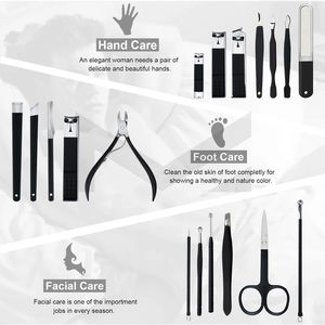 Juego de Manicura Profesional de 18 Piezas de Acero Inoxidable de Alta Calidad, Cortaúñas y Cortacutículas, Kit Ligero de Fábrica OEM - Product Image 2