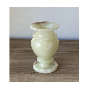 Jarrón de ónix de mármol blanco de alta calidad, el mejor tipo de piedra disponible al por mayor - Product Image 3