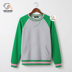 Sweat-shirt à col rond Alpha Kapa Soror pour femmes, couleurs rose, vert, gris, tricoté en mélange de coton, décontracté, respirant - Product Image 6