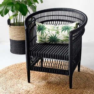 Sofás Individuales de Ratán Escandinavo, Sillones Modernos para Sala de Estar, Estudio, Biblioteca, Soporte OEM ODM - Product Image 5