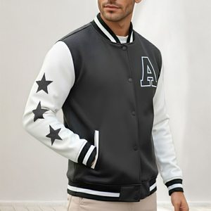 Custom Vintage School College Mens Varisty <b>Jackets</b> Leather sleeves Wool Letterman Crop Varsity <b>Jacket</b> ladies baseball chenille - Product Image 4