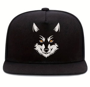 Casquettes de baseball unisexes personnalisées en sergé avec broderie animale, ajustables, vente en gros - Product Image 4