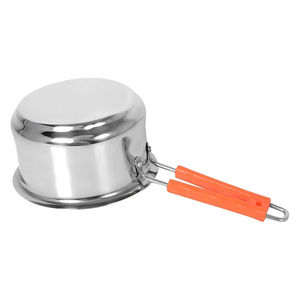 Casseroles en acier inoxydable écologiques faites à la main, capacité 1-2L, couvercle en aluminium - Product Image 3