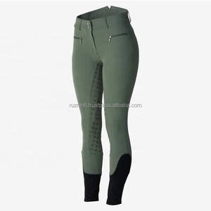 Culottes d'équitation taille haute pour femme, vêtements d'équitation pour sports de plein air, culottes d'équitation en tissu tricoté très tendance - Product Image 2