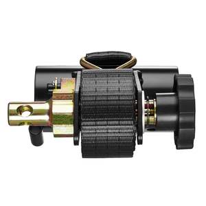 Sangles à cliquet robustes pour échelle à tube noir 1,87-2, 1,5 po de large x 7,4 pi de long, double crochets en J, capacité de charge de 500 lb, lot de 4 - Product Image 1