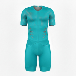 Ensemble de maillot et de short de cyclisme personnalisés OEM pour hommes, vêtements de course sur route aérodynamiques - Product Image 5