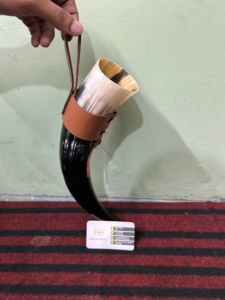 Fabriqué à la main 500ml ancienne corne de bière Viking verre de cristal naturel personnalisé sculpté au Laser étanche Vintage autre artisanat en cristal - Product Image 2