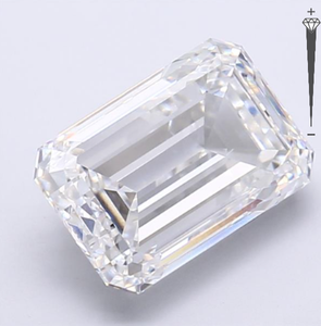 Diamante Cultivado en Laboratorio con Certificación IGI, Corte Esmeralda de 7.07 CT, Color D, Claridad VVS1, para Joyería, 771629817 - Product Image 5