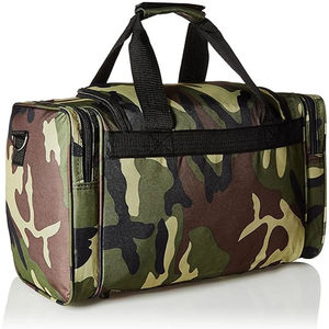 High Quality Olive Green Canvas <b>Duffel</b> <b>Bag</b> 56-75L Large Capacity Adjustable Strap Unisex Casual Travel Gym <b>Bag</b> Zipper Closure - Product Image 4