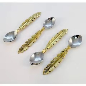 Unique Craft Metal <b>Tea</b> Spoon Stainless Steel <b>Coffee</b> Spoon <b>Sugar</b> Stirring Spoon Dessert Cutlery Dining Table - Product Image 1