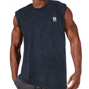 Camiseta sin Mangas de Lona Casual para Hombre, con Logotipo Personalizado, Cuello Redondo y Estampado, Superventas - Product Image 1