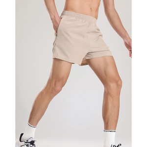 Shorts de course d'été pour hommes, personnalisés avec logo imprimé numériquement, décontractés, pour l'entraînement en extérieur, confortables, séchage rapide, en satin 100% - Product Image 2