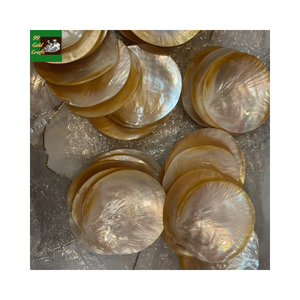 Assiette en nacre naturelle, vaisselle de luxe exclusive, assiette à caviar faite à la main, décoration de maison en coquillage de haute qualité - Product Image 1