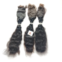 Lots de Cheveux Indiens en Gros du Tamil Nadu, Cheveux Humains Bruts Remy, Tissages de Haute Qualité, Extensions Ondulées Naturelles Double Drawn Originales