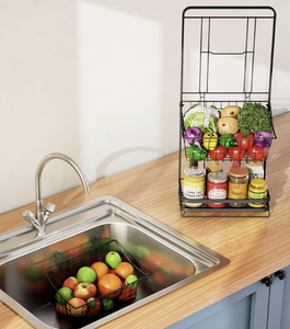 Estante de Almacenamiento de Cocina de 3 Niveles, Organizador de Frutas y Verduras, Fabricación OEM/ODM en Vietnam - Product Image 1